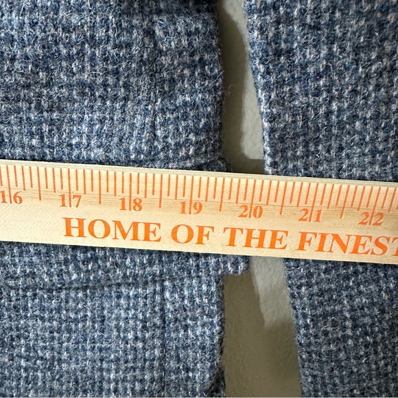 Botany 500 Sport Coat mens 40S Vintage Blazer Harris Tweed Wool Gray Single Vent - Picture 15 of 15